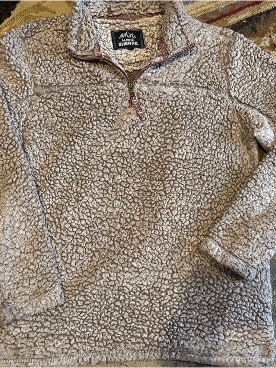 Alpine Tops - Women’s a' Cream Sherpa Pullover Sweater